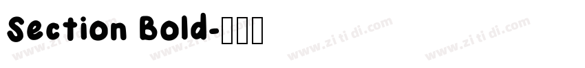 Section Bold字体转换